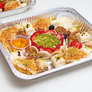 Mushakkal w/ Ashta B'Asal (Dessert Assortment)